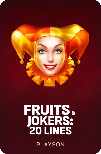 Fruits & Jokers: 20 lines