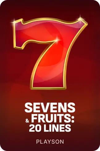 Sevens and Fruits: 20 lines